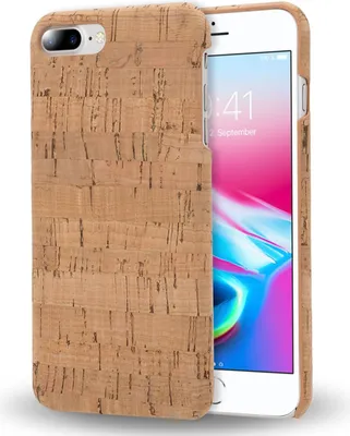 Produktbild von Apple iPhone 8 Plus / 7 Plus Kork Hülle Handyhülle von NALIA, Hard Case Cover Light Cork
