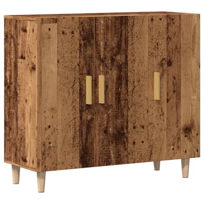 Image de Buffet vieux bois 90x34x80 cm bois d'ingénierie