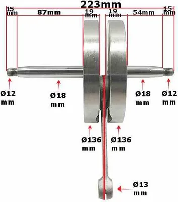 Obrázek produktu pro Klikový hřídel WSK 125