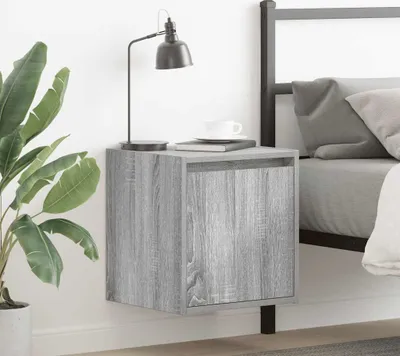 Productafbeelding van vidaXL Wandtafel/nachtkastje, 2 stuks, Sonoma eikenlook, 38x34x40 cm