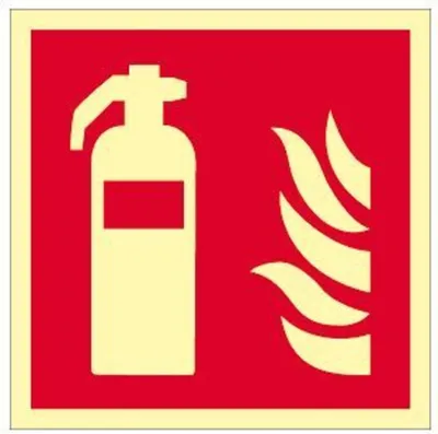 Produktbild von Brandschutzzeichen DIN EN ISO 7010 L200xB200mm Feuerlöscher Ku.