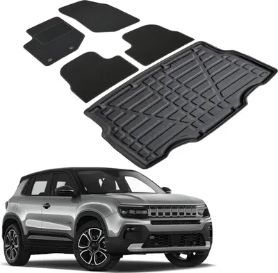 Produktbild von Kofferraumwanne Fußmatten Set Für Jeep Avenger Ab 2023, Genaue Passform, mit Hoher Rand