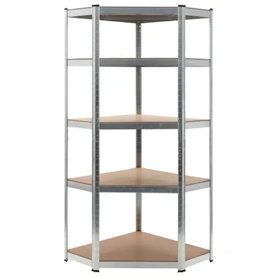 Zdjęcie produktu dla Regał Magazynowy, Srebrny, 75X75X180 Cm, Stal I Mdf Lumarko!