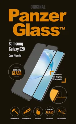 Produktbild von PanzerGlass Case Friendly Displayschutzfolie Schwarz Samsung Galaxy S20