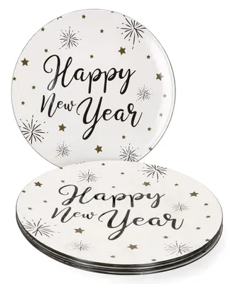 Produktbild von 6x Platzteller Happy New Year Tisch-Unterlage Deko-Accessoire Platz-Set Neujahr Silvester