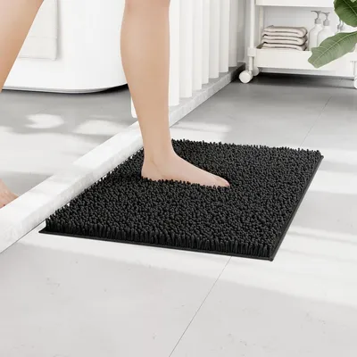 Immagine prodotto di Tappetino antiscivolo in chenille, 40x60 cm, per il bagno