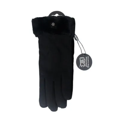 schwarze Winterhandschuhe