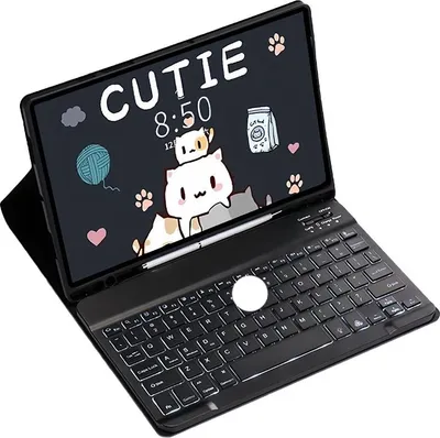 Image de INF Étui Clavier Bluetooth Rétroéclairé pour Samsung Tab S6 Lite 10,4"