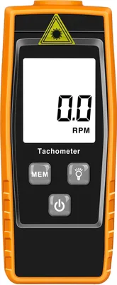 Obrázok produktu pre RZ853 Tachometer, 2,5 až 99999 ot/min, bezkontaktný digitálny tachometer s reflexným štítkom, tachometer pre motorové prevodovky, lietadlá, lode