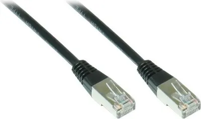 Produktbild von Patchkabel Cat. 5e 2 m F/UTP Schwarz, geschirmt PVC