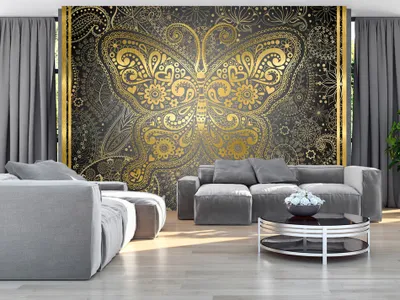Produktbild von Vlies Fototapete 350x256 cm Tapeten Wandtapete XXL Schmetterling Orient p-A-0004-a-b