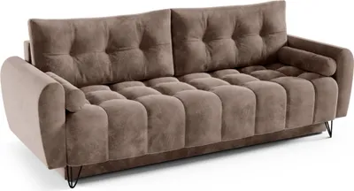 Produktbild von Schlafsofa Ohio braun - Couch mit Schlaffunktion und Bettkasten, Wohnzimmermöbel, Schlafsofa, Bettsofa Wohnzimmerset,