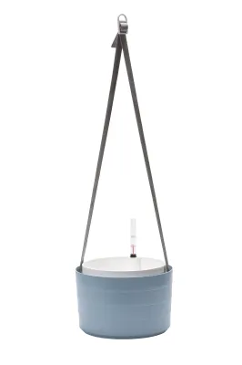 Produktbild von Plastia | Hängende Pflanzkübel Berberis 26x18 cm - Lavendel - Selbstbewässernd - Wetterfest