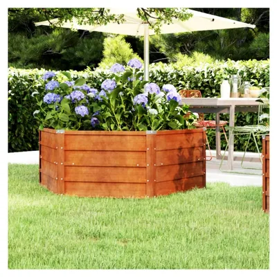 Produktbild von Hochbeet Rostig 129x129x45 cm aus Cortenstahl