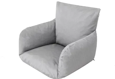 Zdjęcie produktu dla Pillowprim Barry - wygodna poduszka do wiszącego fotela kokonowego, miękka, nowoczesna i odporna na warunki atmosferyczne, popielata