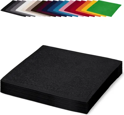 Produktbild von 10er PACK Seiftücher 30x30 cm Waschlappen Seifhandtücher 100% Baumwolle, Farbe: Schwarz
