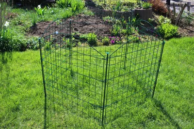 Produktbild von HC Garten & Freizeit Teichzaun Oberbogen Komplettset dunkelgrün