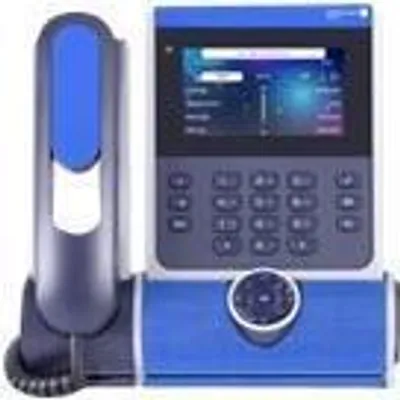 Zdjęcie produktu dla Alcatel-Lucent Enterprise ALE-400, IP Phone, Niebieski, Zestaw słuchawkowy przewodowy, Biurko / Ściana, LCD, 10,9 cm (4.3")