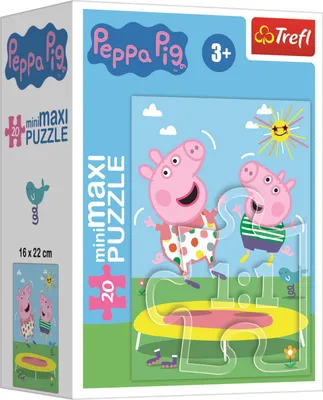 Produktbild von TREFL Puzzle Peppa Pig: Auf dem Trampolin 20 Stück