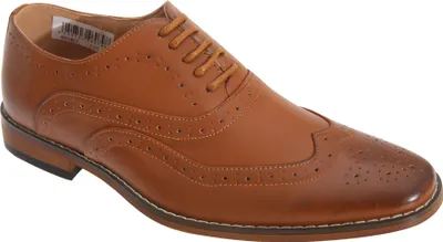Produktbild von Goor Jungen Schnürschuhe mit Flügelkappe und Lochverzierungen DF994 (30 EU) (Hellbraun)