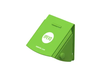 Imagen del producto de Ipevo WEZ Mirror-Cam, espejo retrovisor plegable, 114x110 mm, paquete de 6 unidades, color verde