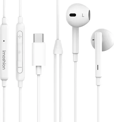 Productafbeelding van imoshion Oordopjes - Bedrade oordopjes - USB-C aansluiting - Wit