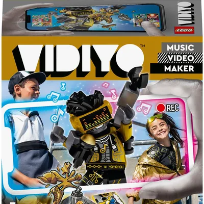Zdjęcie produktu dla LEGO 43107 VIDIYO HipHop Robot BeatBox Music Video Maker Zabawka muzyczna dla dzieci, zestaw aplikacji AR z minifigurką robota