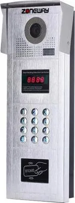 Obrázek produktu pro RFID přístupový systém/videozvonek - bytové tablo Zoneway ZW-618-D