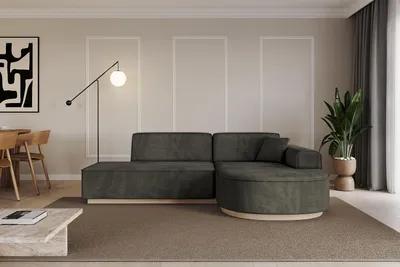 Produktbild von ALTDECOR Ecksofa in L-Form ARRIO-L1 -243x171x83 cm Schwarz - Corner Sofa Bett Eckcouch Couch Wohnlandschaft Cauchsofa