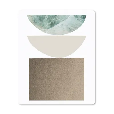 Produktbild von MuchoWow® Mauspad Mousepad Geometrische Formen - Minimalismus - Pastell 19x23 cm - Mousepads - Maus Mat - Pad - Mausunterlage - Mauspads - Spielen