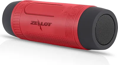 Obrázok produktu pre Prenosný vonkajší Bluetooth reproduktor ZEALOT S1, podporuje TF kartu/AUX-IN/FM rádio, s LED osvetlením, handsfree s mikrofónom, integrovaná lítiová batéria s kapacitou 4000 mAh, červená