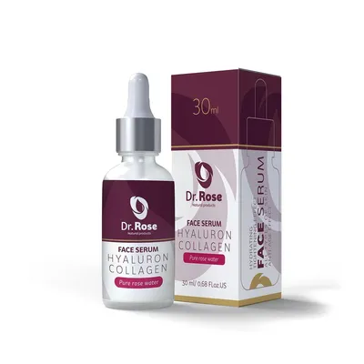 Produktbild von Gesichtsserum Hyaluron, Kollagen & Rose Dr. Rose 30ml