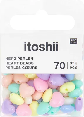 Produktbild von itoshii Perlen-Set "Herzen Pastell"