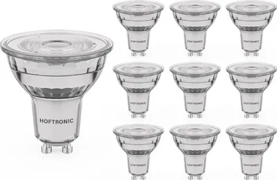 Produktbild von hoftronic GU10 LED-Spot 4W 345lm 6500K dimmbar 10er Set ersetzt 50W