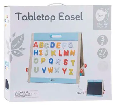 Produktbild von Classic World Holz Magnettafel und Kreidetafel - Lernspielzeug für Kinder