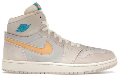 Image de Jordan 1 Zoom CMFT 2, coloris Orewood Brown, Bright Citrus, Sail - Taille EU 46