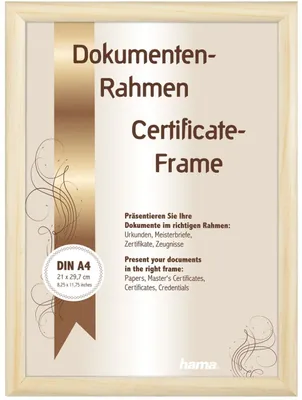 Produktbild von Hama Phoenix, Einzelbilderrahmen, Glas, Holz, Natürlich/Natur, Wand, 15 x 20 cm, Rechteckig