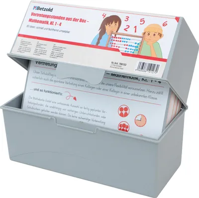 Produktbild von Betzold Vertretungsstunden aus der Box  Mathematik, Kl. 1-4