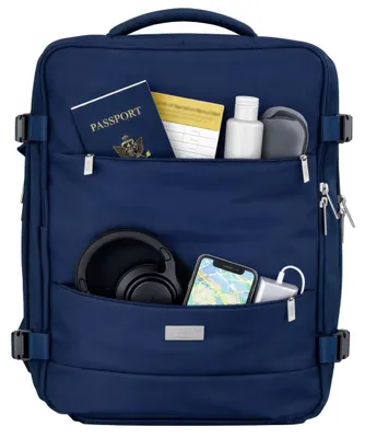 Productafbeelding van Kofferrugzak - Reisrugzak - 24 liter - 40 x 20 x 30 cm - Laptopvak tot 43 cm - Waterdicht - USB-A/USB-C - RFID-bescherming en schoenvak