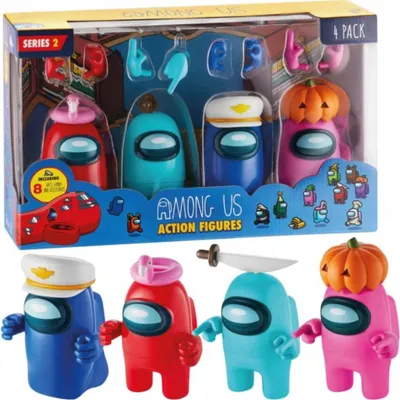 Immagine prodotto di Among Us - Set di 4 figurine con accessori 12 cm AU6230