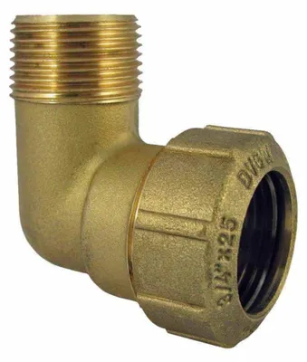 Obrázok produktu pre Mosadzné PE tvarovky 90° koleno AG 32x1"