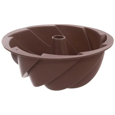 Zdjęcie produktu dla Forma ORION Gugelhupf nieprzywierająca Gugelhupf wykonana z silikonu Forma do ciasta Bundt Forma do ciasta Flower brązowa
