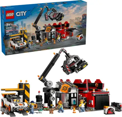 Obrázek produktu pro LEGO City Vrakoviště s auty, Sada na stavění, 7 rok/roky, Plast, 871 kusů, 1,58 kg