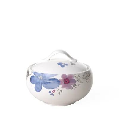 Image de Mariefleur Gris Basic Zuckerdose 6 Pers. 90 x 90 x 100 mm, 370 ml | Villeroy & Boch | Art.-Nr. 1041040960 | EAN 4003686188747