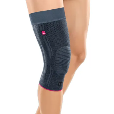 Produktbild von Kniebandage Genumedi extraweit mit Haftband>>>>Farbe: silber Gr. VIII