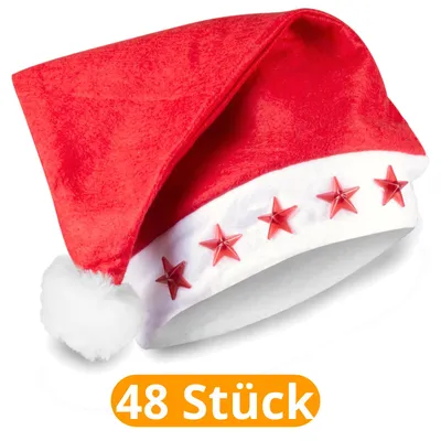 Produktbild von Weihnachtsmütze mit LED-Stern