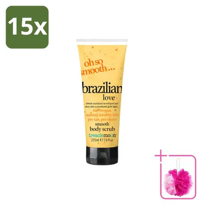 Imagen del producto de 15 exfoliantes corporales Treaclemoon Brazilian Love - 225 ml - Pack ahorro - 15 unidades