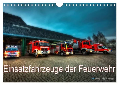 Produktbild von Einsatzfahrzeuge der Feuerwehr (Wandkalender 2027 DIN A4 quer), CALVENDO Monatskalender