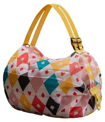 Produktbild von Faltbare, wiederverwendbare Einkaufstasche mit Schulter- oder Handtragegurt, waschbare Nylontasche für Einkäufe, Reisen und Outdoor-Aktivitäten