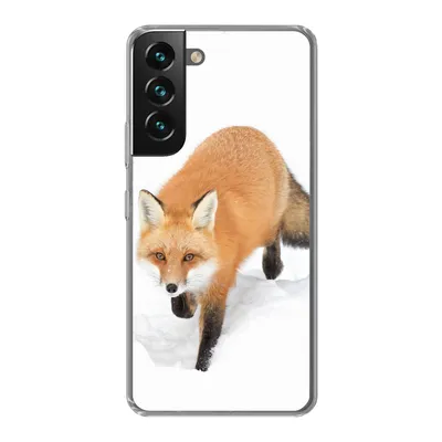 Produktbild von MuchoWow® Handyhülle Schutzhülle Hülle für Samsung Galaxy S22 Fuchs - Schnee - Winter Silikon Softcase Handy Hülle - Mobiltelefonhülle